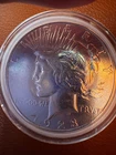 1923 US silver dollar peace, SF,  in fine condition with some wear
