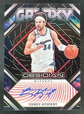 2022-23 Obsidian Galaxy Ink Electric Etch Red #GI-CWW Corey Kispert Auto /5