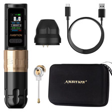 Soldier Max Wireless Tattoo Machine Pen Coreless Motor Double Bearing Straight R