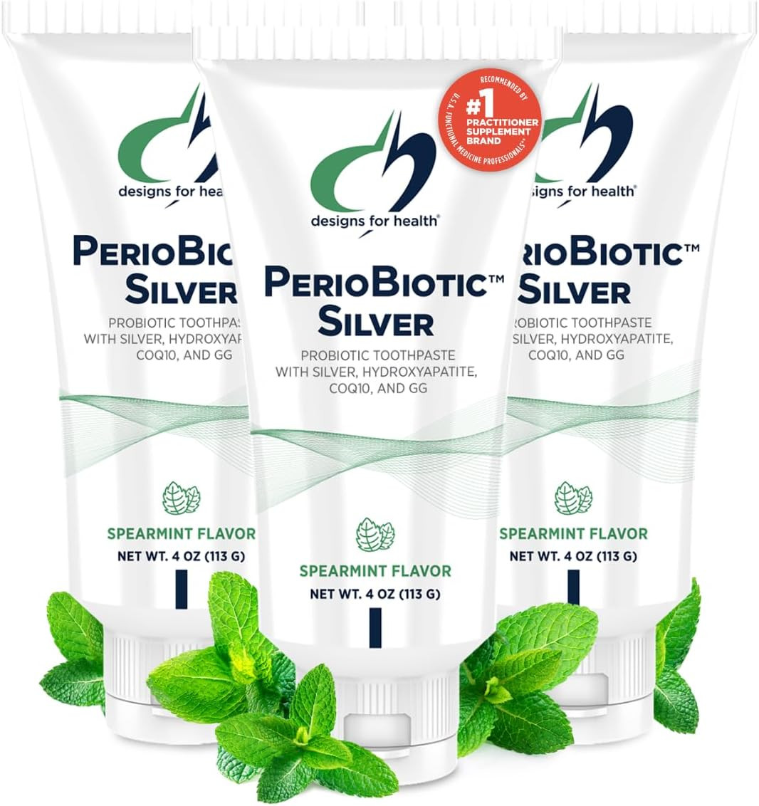 Periobiotic Silver Hydroxyapatite Toothpaste - Fluoride Free Toothpaste with Ora