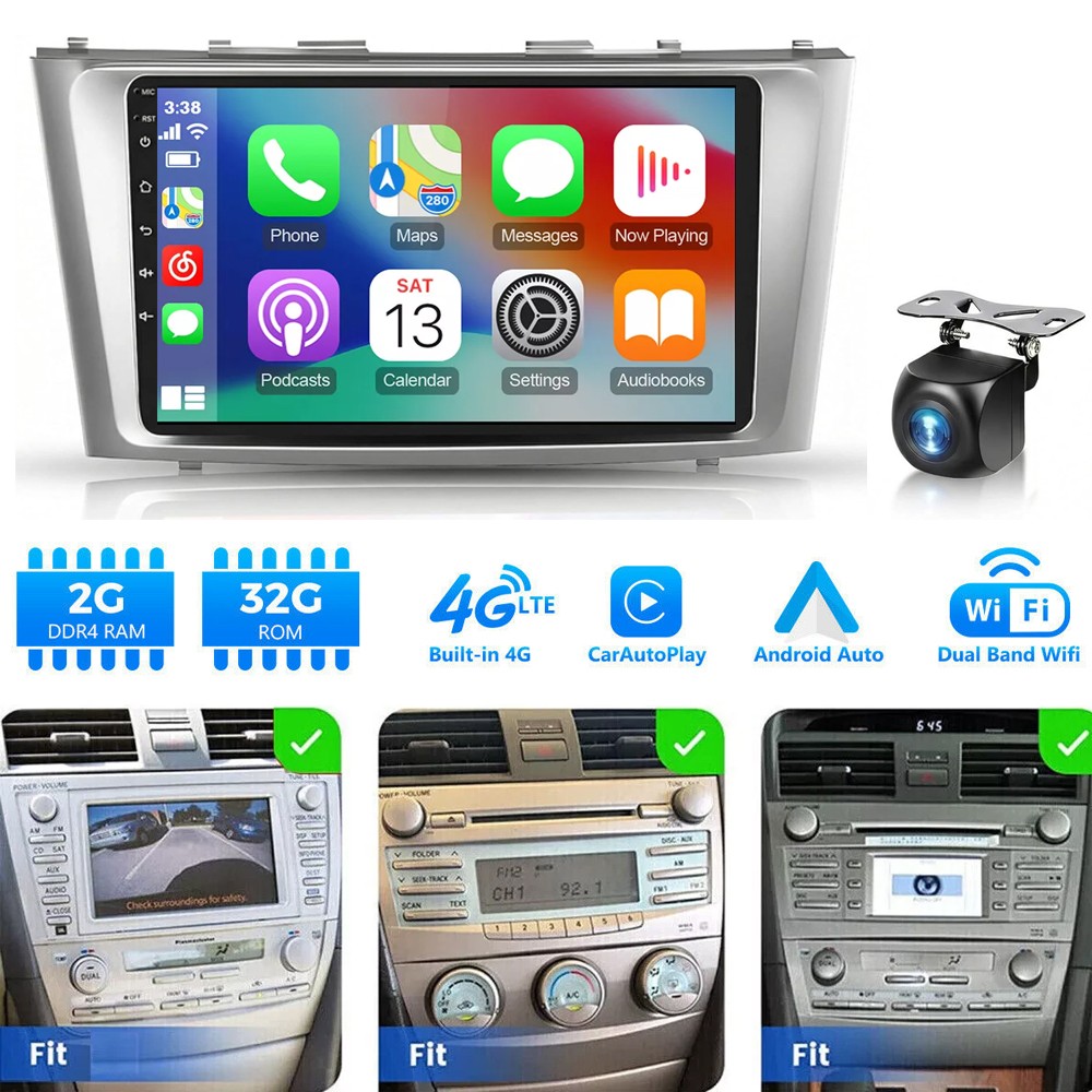 For 2007-2011 TOYOTA CAMRY JBL 9" Android 15.0 Carplay Car Stereo Radio GPS WIFI