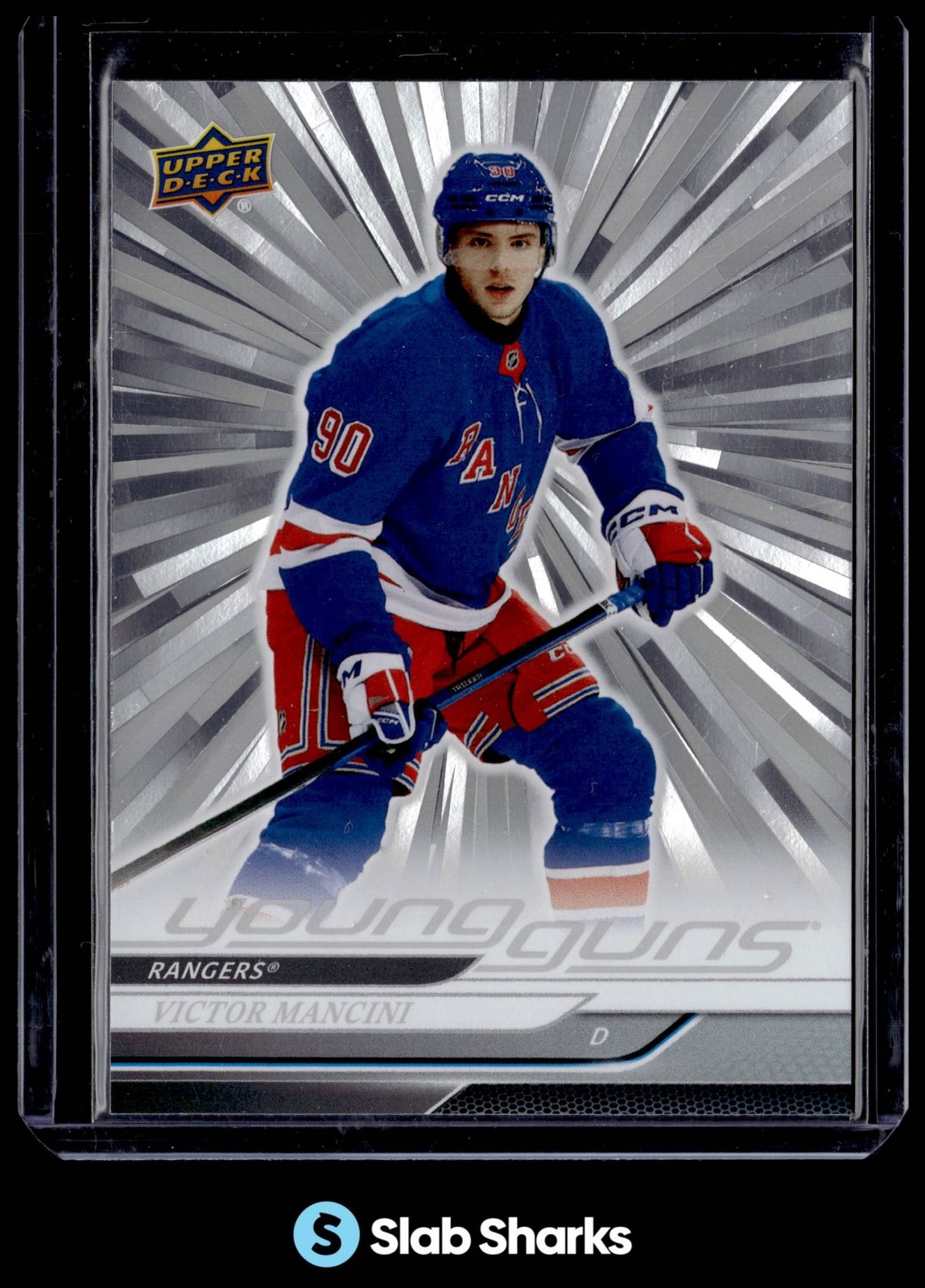 2024 UPPER DECK #464 VICTOR MANCINI OUTBURST SILVER YOUNG GUNS RC ROOKIE