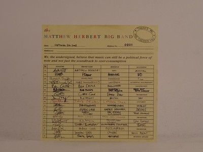 THE MATTHEW HERBERT BIG BAND THE STORY (488) 12 Track Promo CD Album including C