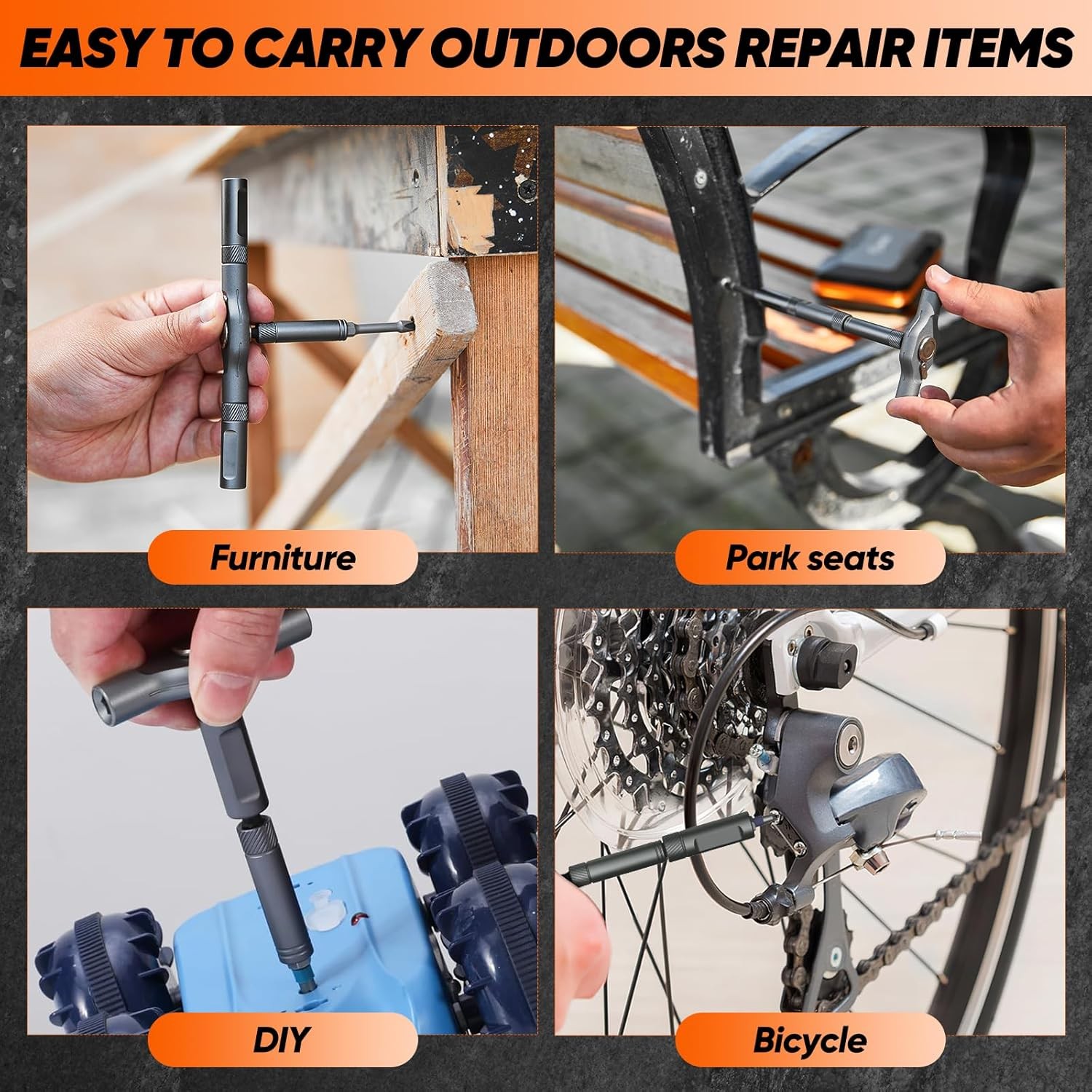 42 in 1 Magnetic Screwdriver Set, Multi Bit Free Combination Ratchet Screwdriver