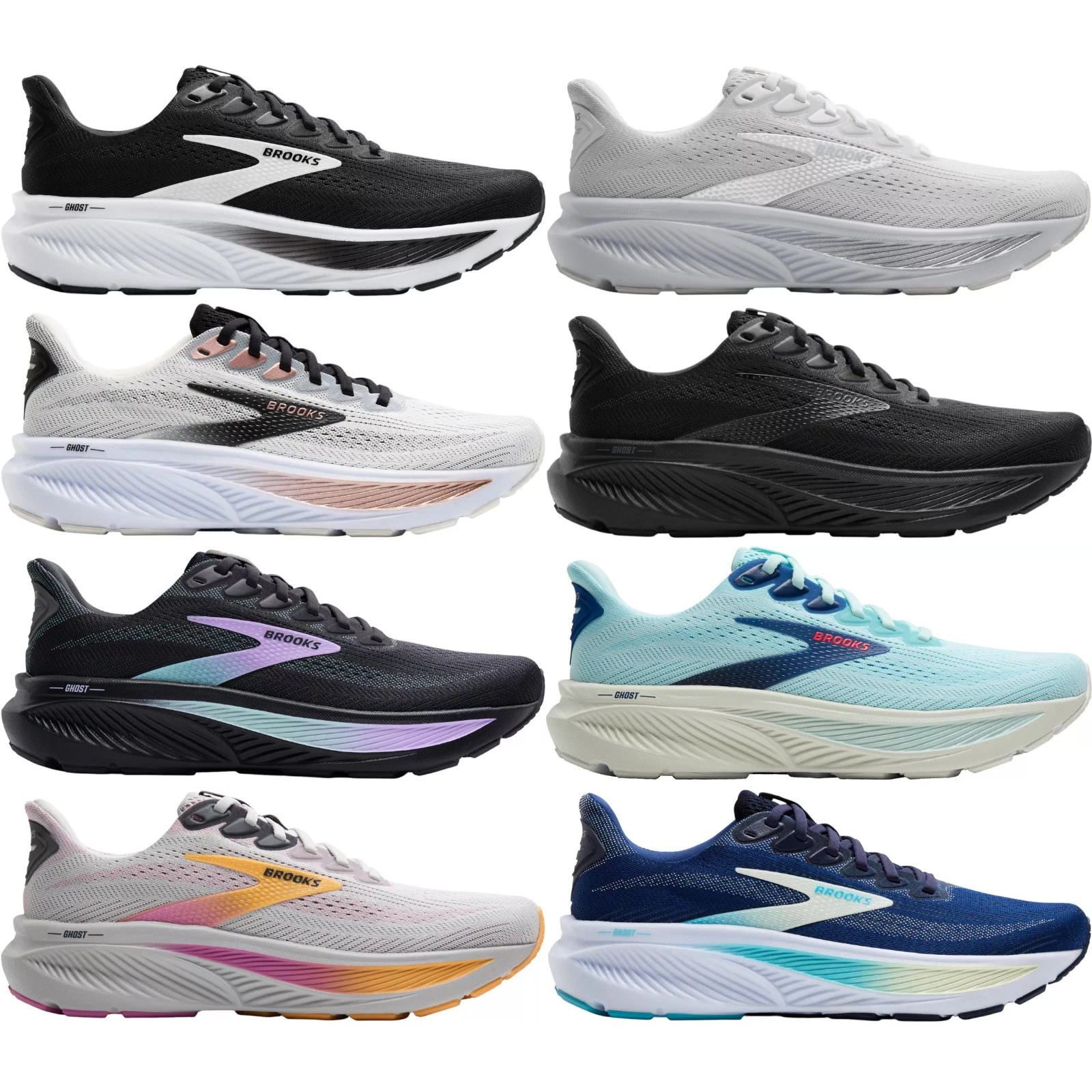Brooks Ghost 17 Women Running Shoe US Size 6-11 New Colors New in Box Athletic