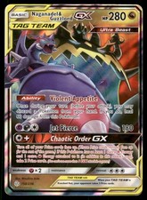 Carta Pokemon Naganadel & Guzzlord GX 158/236 Holo Eclissi Cosmica