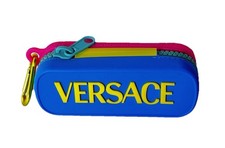 Versace Glasses Sunglasses Multicolor Case Only Beach Neon 80's Style Big Zipper