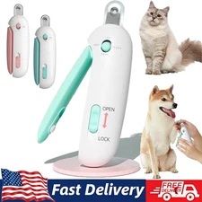 Electric Dog Nail Grinder Portable Pet Cat Trimmer Files Grooming Clipper Cutter