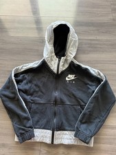 Nike Air Cropped Junior Jacket Black and Gray Size Medium