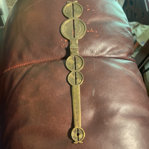 Antique - JOHN ALLENDER - 1855 -Brass Counterfeit Gold Coin Detector Scale