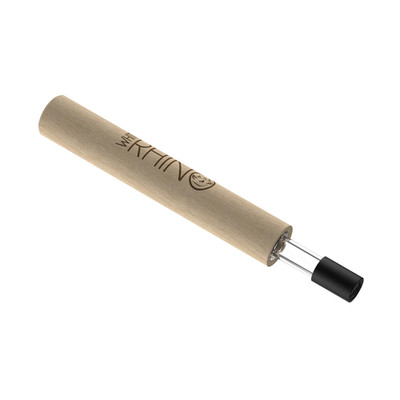 White Rhino Pyrex Tobacco Straw   5'' with Silicone Cap