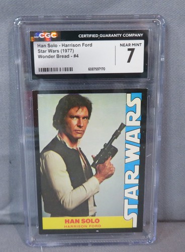 1977 Wonder Bread Star Wars #4 Han Solo — CGC 7
