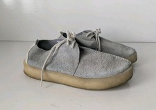 Clarks Desert Trek Shoes Mens Grey Size 9 Suede