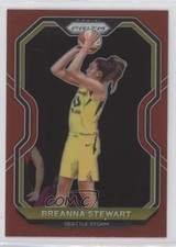 2021 Panini Prizm WNBA Red Prizm 113/299 Breanna Stewart #85 0v7h
