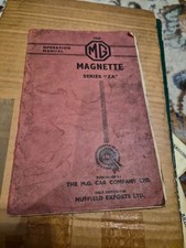 THE MG MAGNETTE SERIES ZA OPERATION MANUAL Sixth Edition #AKD 572