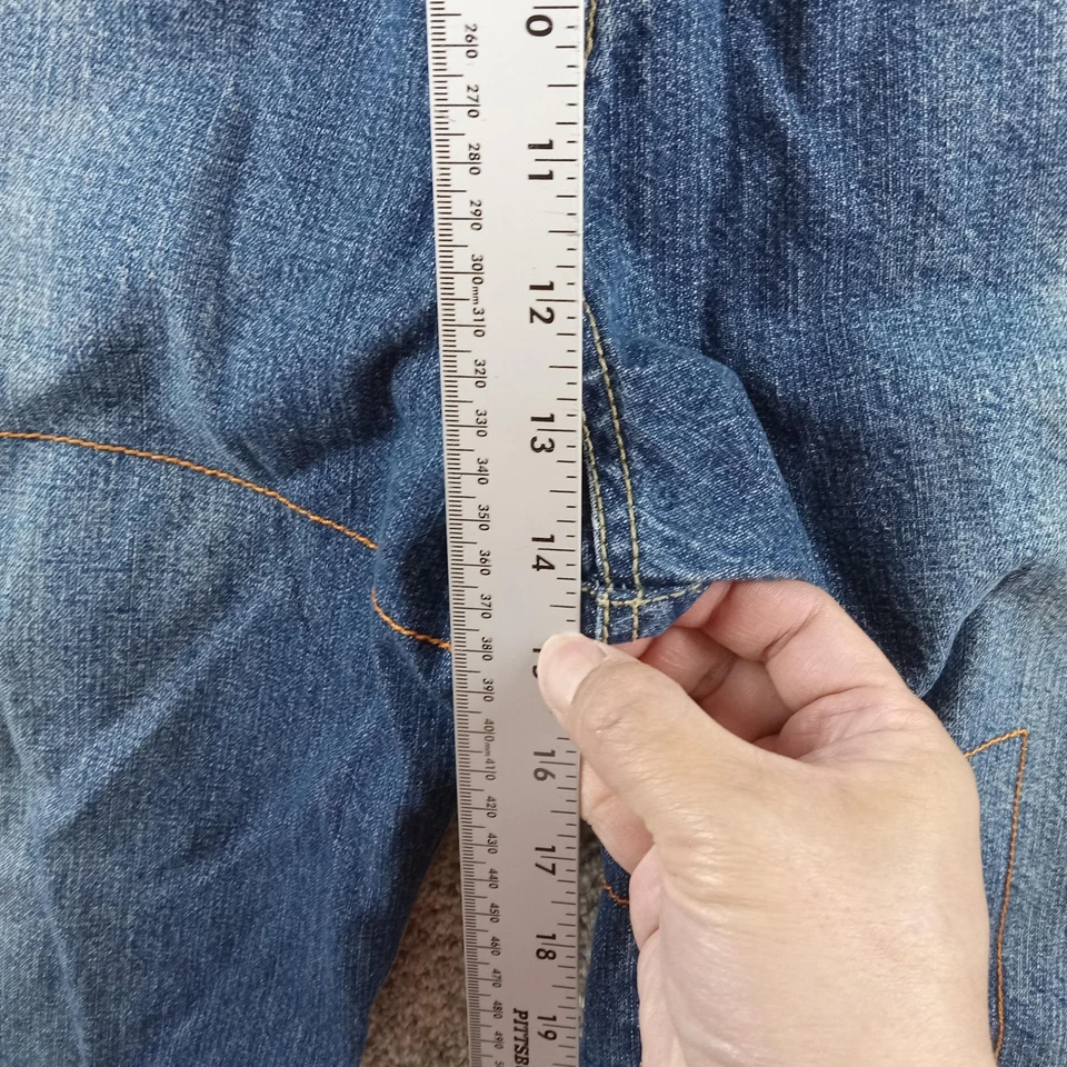 Akademiks Shorts Mens 42 Denim Baggy Hip Hop Y2K Streetwear Embroidered Jean - Image 3 of 4