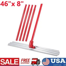 Bull Concrete Float 46"x8" Concrete Tool Trowel Float with 4 Handle Round End