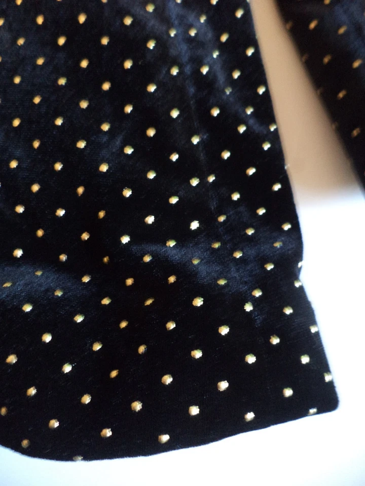 Forever Unique Black velvet gold studded Jacket smart blazer Size 14 - Image 4 of 4