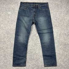 Levis 502 Regular Taper Jeans Mens 33x30 Blue Medium Wash Denim