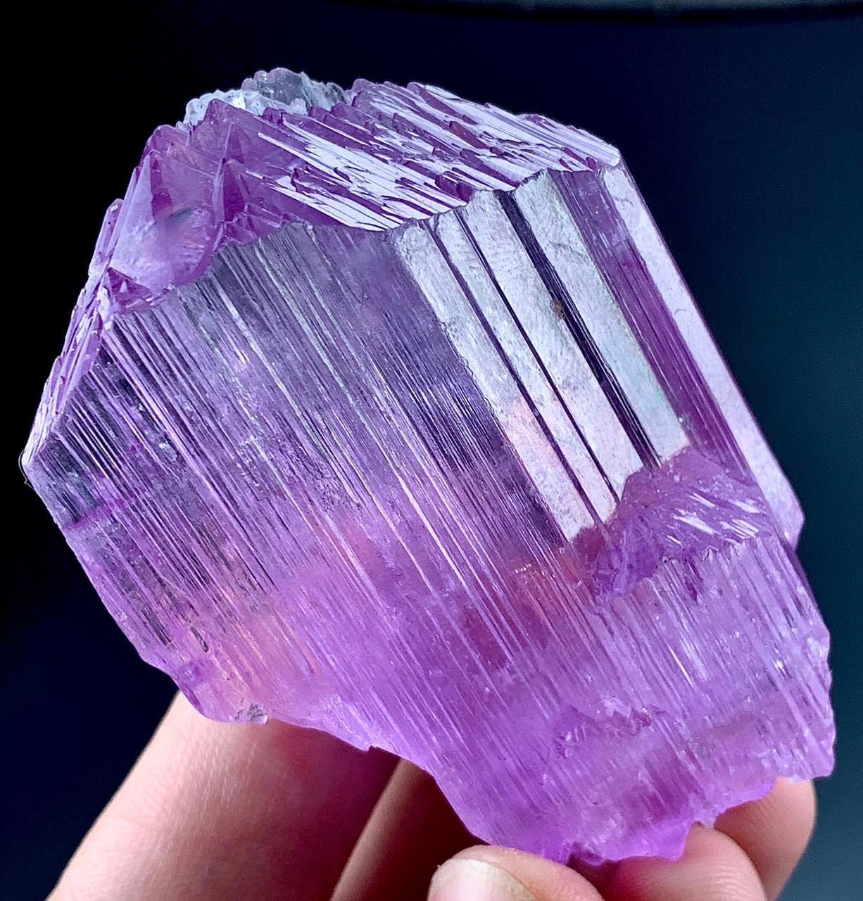 Natural Pink Etched Kunzite Crystal Specimen From Afghanistan 470 Carat