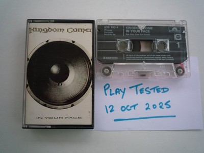 KINGDOM COME - In Your Face - Original 1989 Cassette Tape 8391924 - PLAY TESTED