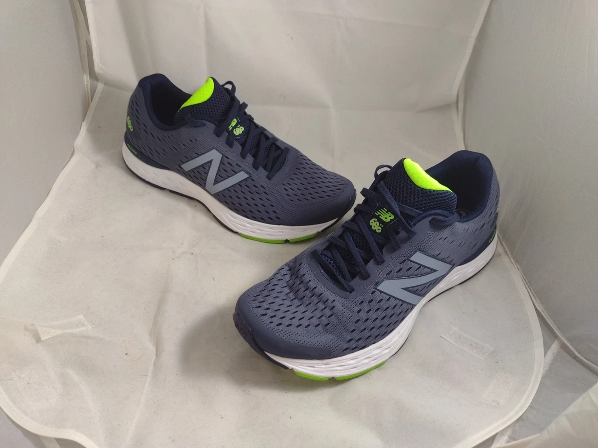 New Balance 680 V6 Mens Size 9.5 Blue Gray Green Athletic Running Shoes Sneakers New Balance 680v6 Bright Blue | eBay main image 2