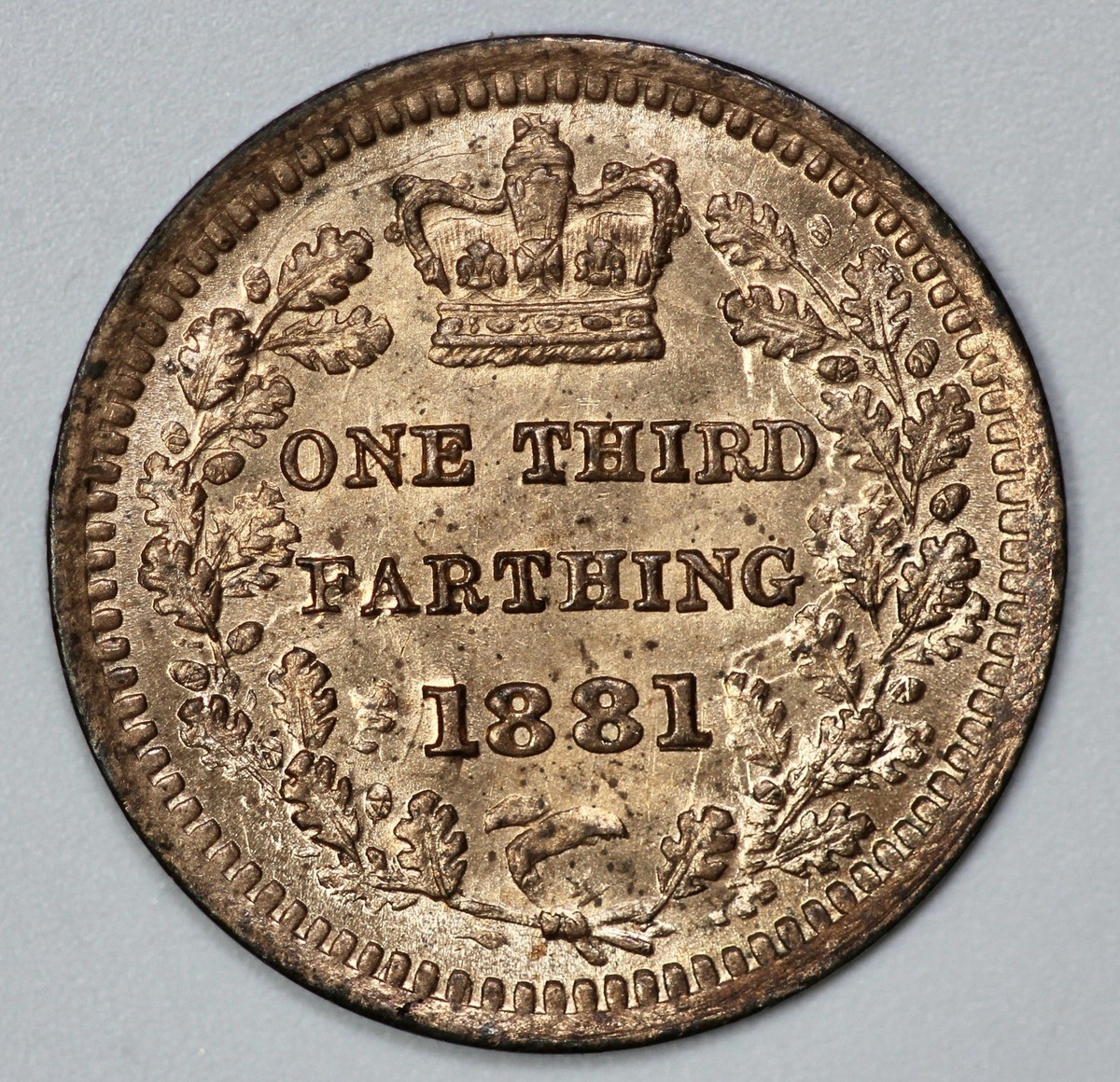 1881 Great Britain Victoria 1/3 Farthing UNC | eBay