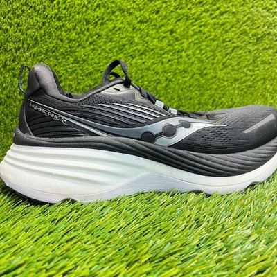Saucony Hurricane 24 Mens Size 8 Black White Athletic Running Shoes Sneakers