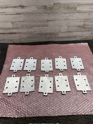 Lot of  10 UNISTRUT N37-01RC HG Connector Plate HDG, 4-1/4''