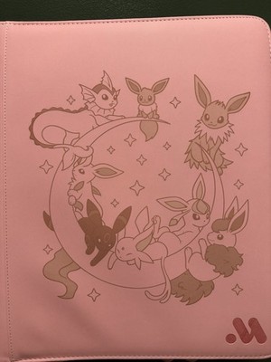 pokemon Laser Engraved Eeveelutions Top Loader Binder (Made To Order)