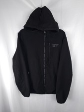 Reebok Windbreaker Men's Full Zip Jacket Black Size Large L
