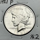 1921-P Silver Peace Dollar Extra Fine Details Better Grade Key Date Coin #2