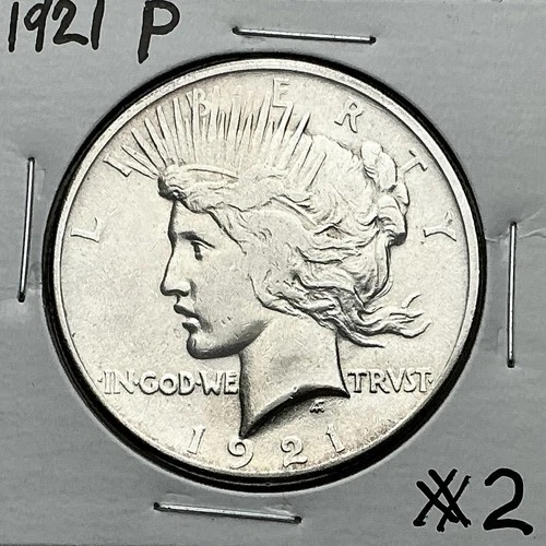 1921-P Silver Peace Dollar Extra Fine Details Better Grade Key Date Coin #2