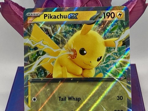 Pikachu ex 028/131 Prismatic Evolutions Holo - Picture 4 of 8