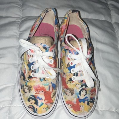 VANS Authentic VANS x Disney Princess Multicolor Canvas Low Top Lace-Up Sneaker