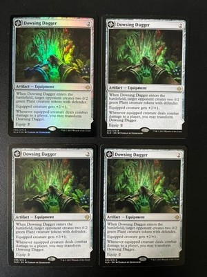 MTG- Dowsing Dagger x4 - Ixalan - (One is FOIL)