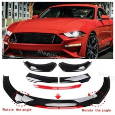 Front Bumper Lip Chin Spoiler Splitter Body Kit Glossy Red For Ford Mustang Gt Front Bumper Lip Chin Spoiler Splitter Body Kit Glossy Red For Ford Mustang Gt