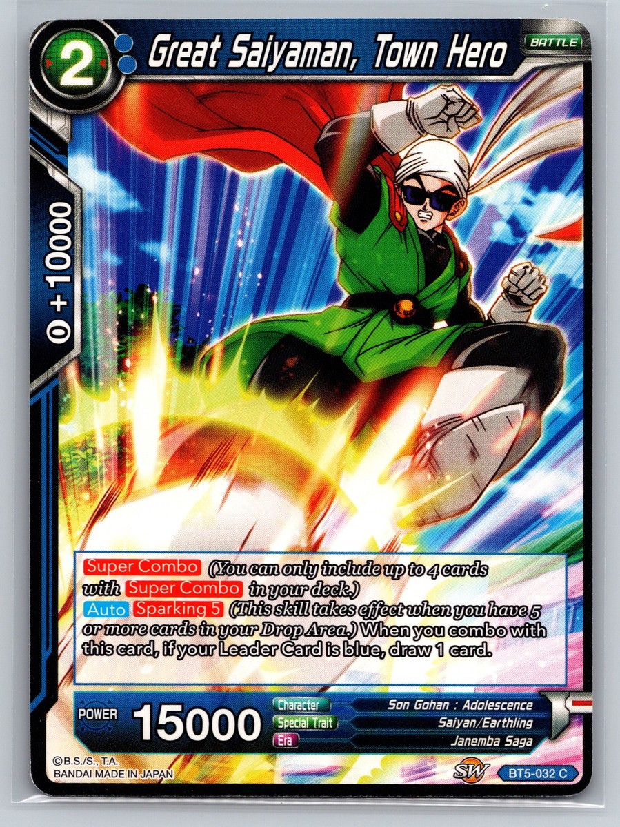 Great Saiyaman Town Hero BT5-032 C Dragon Ball Super Card Game
