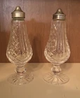 Vintage Crystal Footed Waterford Salt & Pepper Shakers,Glengarriff Pattern~DPG