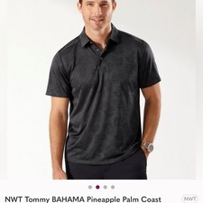 NWT Tommy BAHAMA Pineapple Palm Coast IslandZone Polo Size M