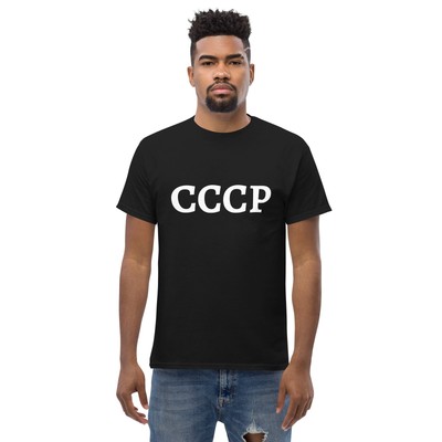 T-Shirt Herren, Kurzarm Shirt mit СССР Design, Unisex classic tee