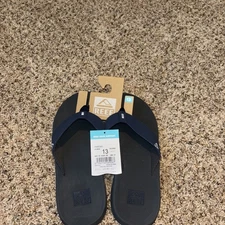 New Tags! Men’s Reef Phantom II Grey/Navy High Arch Support Flip Flops Size 13