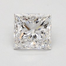 Cert. GIA Princess 1.02 Carat Natural Mined Diamond Loose G color SI2 clarity 3539.22 per carat