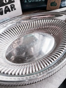 Antique Silver Plated Santa Fe Railroad Serving Basket