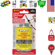 Liquid Electrical Tape 4oz Can w/ Brush Cap - Superior Waterproof Protection