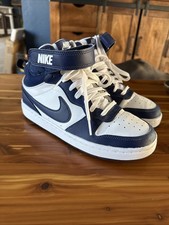 Nike Court Borough Mid 2 GS White Navy Blue 5.5Y No Box