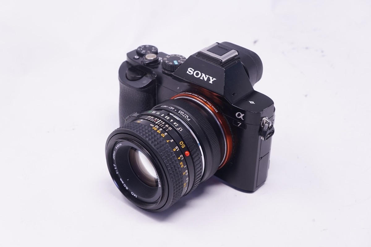 SONY E MOUNT ADAPTED 50MM MINOLTA MD PRIME LENS ALL A7 NEX,A6000