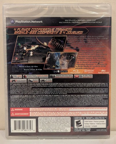 Ratchet & Clank: All 4 One (PS3 Sony Playstation 2011) NEW & SEALED - Picture 2 of 3