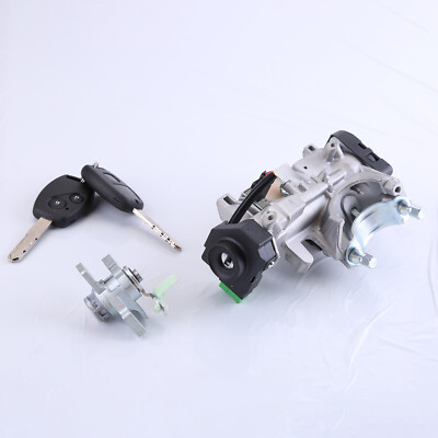 Complete Ignition Key Switch & Door Lock Cylinder Set With 2 Keys - Compatible With Honda Odyssey 2005-2010 3.5L V6