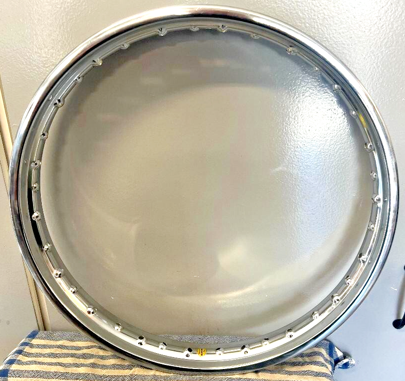 TAKASAGO J18×1.85 Excel Takasago Rear Rim - 18x1.85 - Silver FDS406 KAWASAKI